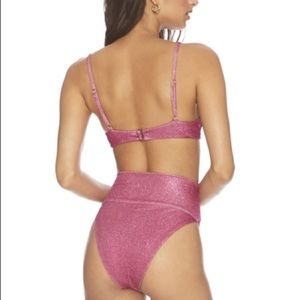 Beach Riot Highway Bottom Sparkly Hot Pink